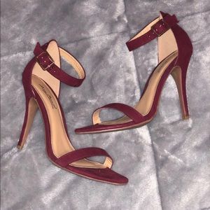 Burgundy heels
